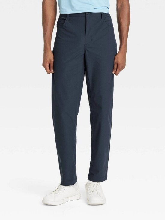 All in Motion Other - Men's 360 Lifestyle Relaxed Fit 5-Pocket Pants - All in Motion Navy Blue 32x32: